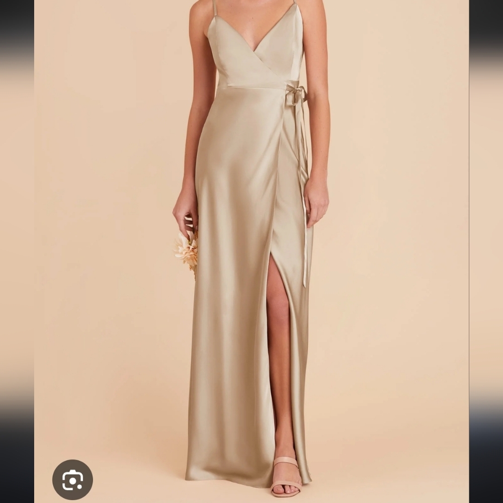 Birdy Grey Champagne Satin Bridesmaid Dress